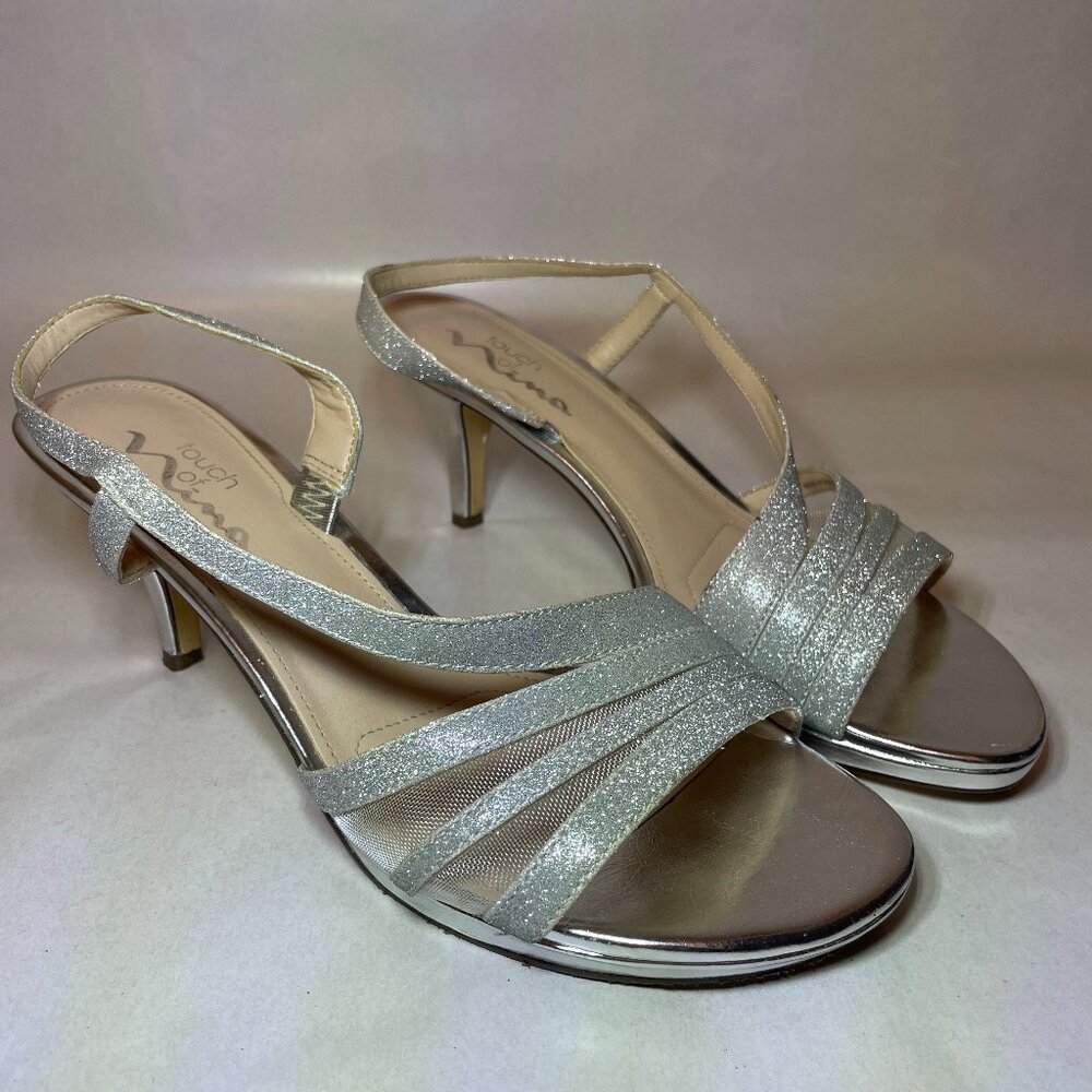 Nina Silver Strappy Sandal